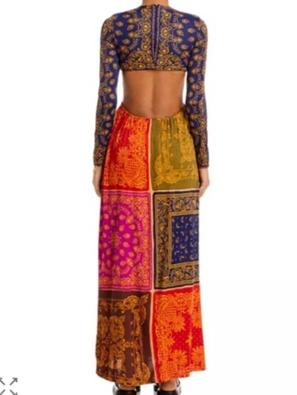 Farm Rio Bandana Dream Cut Out Maxi Dress - Picture 4 of 10